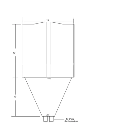 13' Diameter Storage Silo