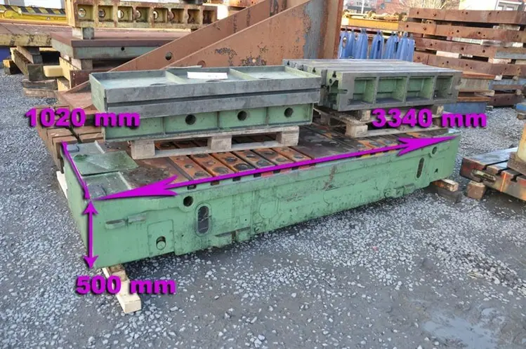 Used T-SLOT TABLE 3340 X 1020 X 500 MM Tables, Floor & Layout Plates BE | Apt International N.V #366570