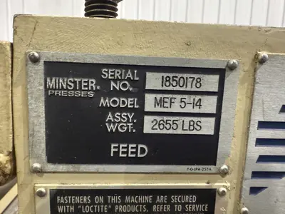 USED MINSTER MEF 5-14