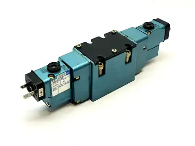 Solenoid Pilot Operated Valve | MAC Valves MV-A2B-A211-PM-611JC9  w/ Solenoids - Used