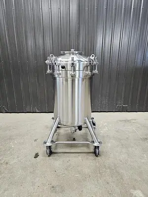 Used Feldmeier 60 Gallon Tank (Vessel), 316L Stainless Steel, Full Vacuum