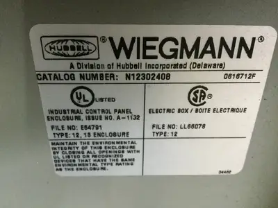 Used Wiegmann N12302408 Electrical Boxes Michigan US | Maverick Industrial Sales #1391553