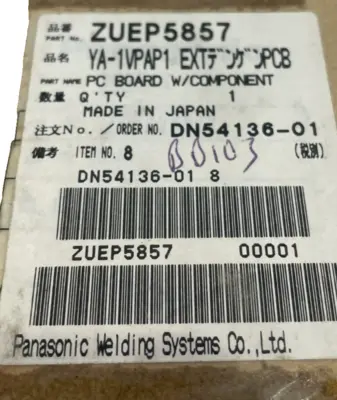 NEW PANASONIC ZEUP58572 PC BOARD W/COMPONENT