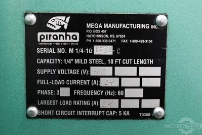 USED PIRANHA M1410