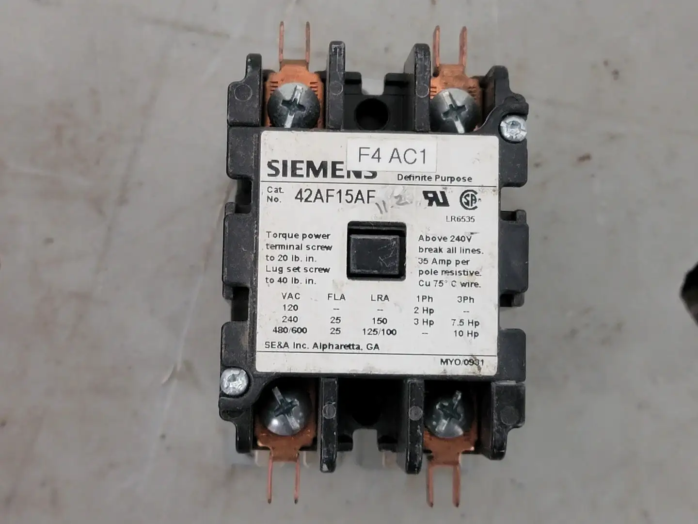 USED 2009 SIEMENS 42AF15AF