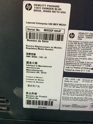 Used 2013 HEWLETT PACKARD M525 Digital Printers Ohio US | HGR 24 #1452460