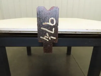 Press Brake Die 97-1/4" Long 90° V 5/16" W 3/16"D 1-3/4" H 1/2" Tang