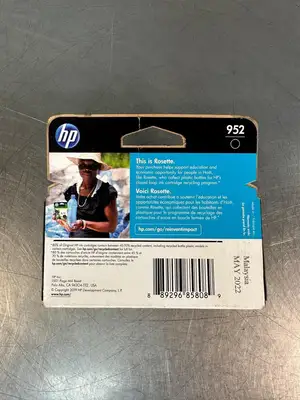 Hp 952 Black Ink Cartridge F6U15AN 7720 7740 8210.... NEW (5.3.3)