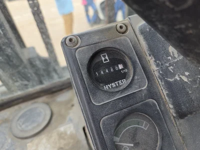 Hyster H280XL Diesel Forklift, Single Stage, Side Shift, Clamp, 14,460 Hours Indicated