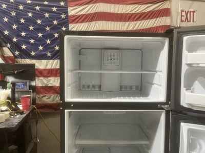 USED GE FREEZER ON TOP