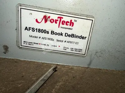 Used NORTECH AFS1800S BOOK DE-BINDER Binding Equipment Texas US | US Recycling Equipment #1325857