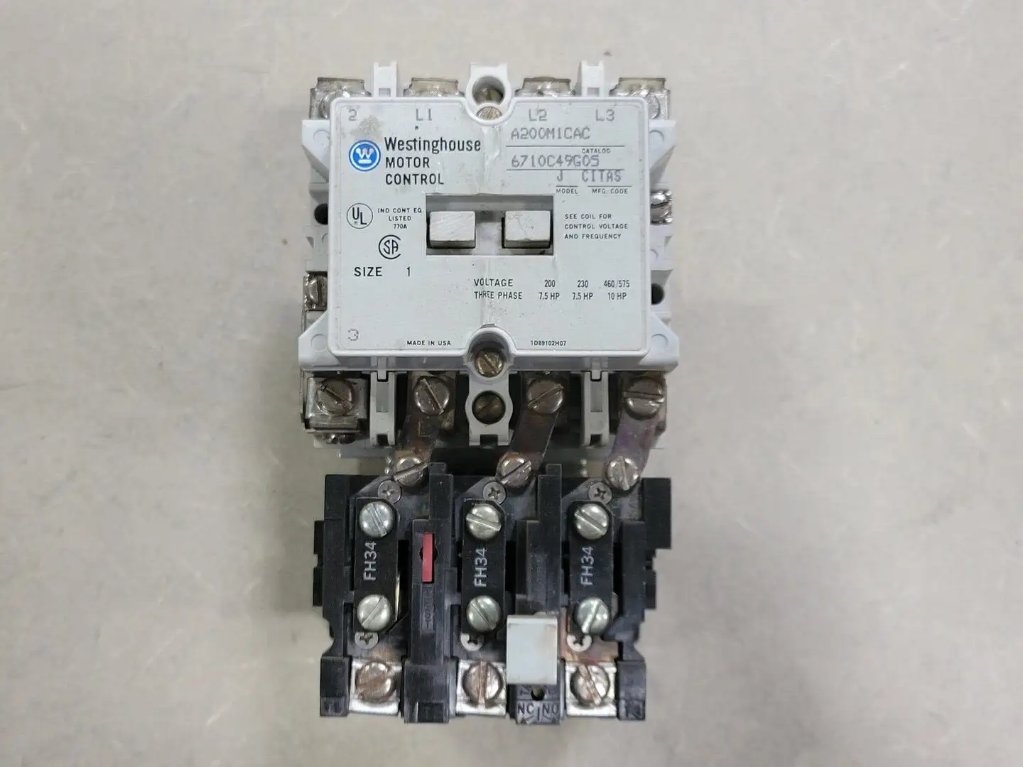 Used WESTINGHOUSE A200M1CAC Switchgears British Columbia CA | Lenmark #242432