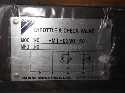 Used DAIKEN INDUSTRIES MT03WI50 Valves/Fittings | HGR 24 #732458