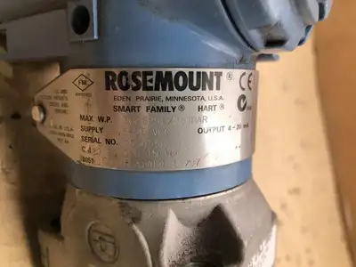 Rosemount 3051CD SMART Coplaner Differential Pressure Sensor 2A52A1AB4 3626PSI