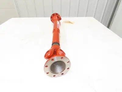 Johnson Power Drive Shaft 27.75"-37.2" Length 4" Slip Yoke U-Joint Both Ends