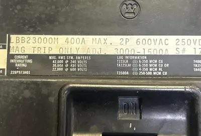 USED WESTINGHOUSE LBB23000M