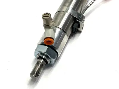 USED BIMBA PNEUMATIC CYLINDER 1-1/4" BORE 21" STROKE