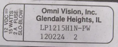 NEW OMNI VISION LP1215H1N-PW DISPLAY 12" VDC1201DPWFBE LP1215H1NPW