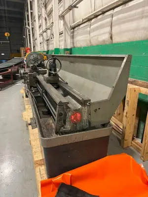 21" x 120" CLAUSING COLCHESTER MODEL #21 ENGINE LATHE 3.5" SPINDLE HOLE: YOBRO #24560