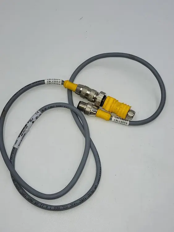 Used TURCK TURCK RK 4.4T-1-RS 4.4T CORDSET, M12 MALE TO M12 FEMALE, GRAY, 4 COND.  & SPLITTER Cable & Wire | ND Industrial Surplus #1211428