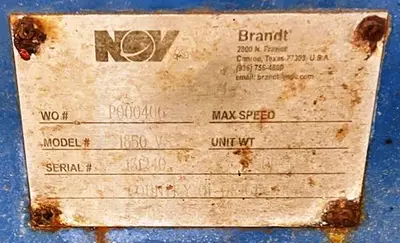 (4) NOV/Brandt HS-1850 oilfield decanter centrifuges, 316SS.