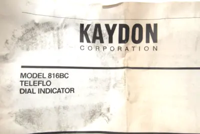 NEW KAYDON 816BC TELEFLO DIAL INDICATOR