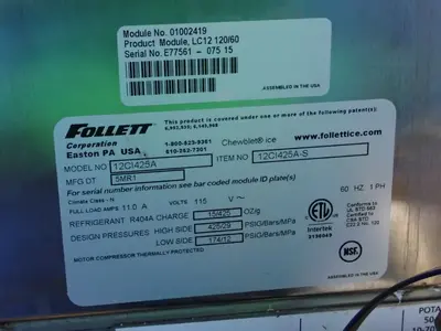 USED FOLLETT 12CI425A