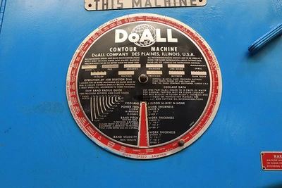 Used 1977 DoAll 2013-10 Vertical Band Saws New Jersey US | Machinery Values #902164