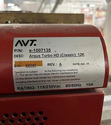 Used 2019 AVT CAMERA INSPECTION SYSTEM Miscellaneous Packaging Equipment Pennsylvania US | Global Equipment International, LLC #192121
