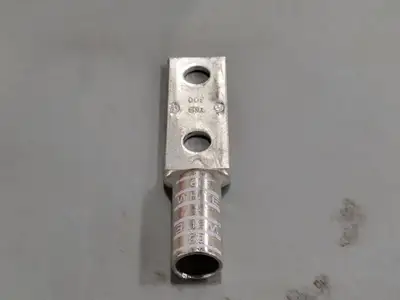 2 Hole White 66 Long Barrel Lug 300 KCMIL (Box of 10)