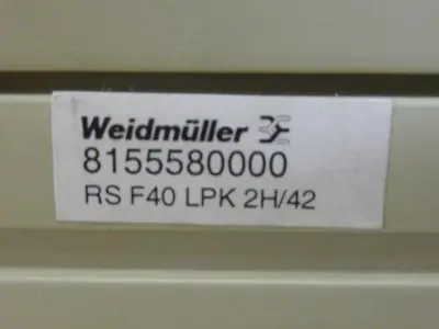USED WEIDMULLER RS F40 LPK 2H/42