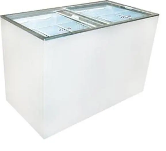 Ice Cream Flat Top Flat Lid Display Freezer - 12.5 Cu.ft