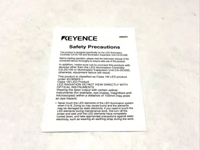 New | in-Stock KEYENCE Red LED Back Light 92-92 12VDC 14W Light Sources / LED Michigan US | Maverick Industrial Sales #1401310