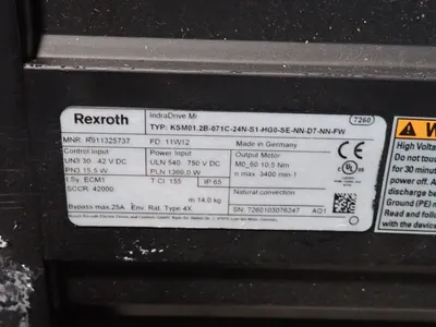USED REXROTH KSM01.2B071C24NS1HG0SENND7NNFW