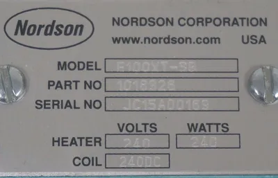 NEW NORDSON E100XT-SB GLUE GUN HEAD 1018926, 240V, 240W, E100XTSB