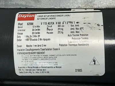 USED DAYTON 6Z086