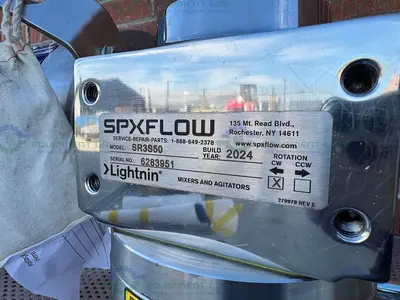 NEW LIGHTNIN / SPX SR3S50 REACTOR MIXER 11" FLANGE FITTING W/ .5 HP MOTOR, IMPELLER