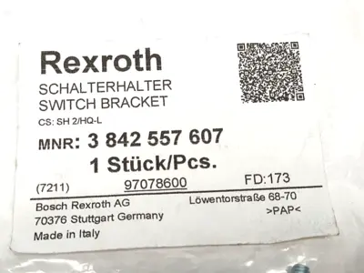 New | in-Stock Bosch Rexroth 3842557607, 3 842 557 607 Switch Parts Michigan US | Maverick Industrial Sales #1490015