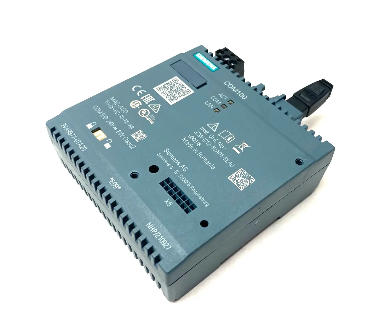USED SIEMENS SENTRON COM100 BREAKER DATA SERVER MODULE