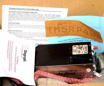 DIAGRAPH 5722405 REV, R INK JET SYSTEM PRINT HEAD 15.0, VDC 1.0, A REPAIRED