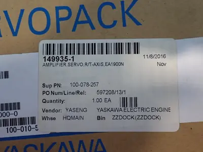 New | in-Stock YASKAWA SGDRSDA060A01BY31 Servo Drives Ohio US | HGR 24 #803539