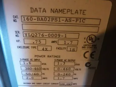 USED ALLEN BRADLEY 160-BA02PS1-AS-P1C