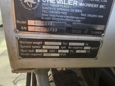 2009 CHEVALIER EM2040L Machining Centers, Vertical | Asset Exchange Corporation (5)