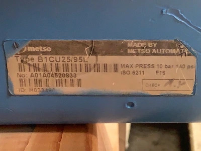 8"-300# Neles Jamesbury Digester Blow Valve , Unused