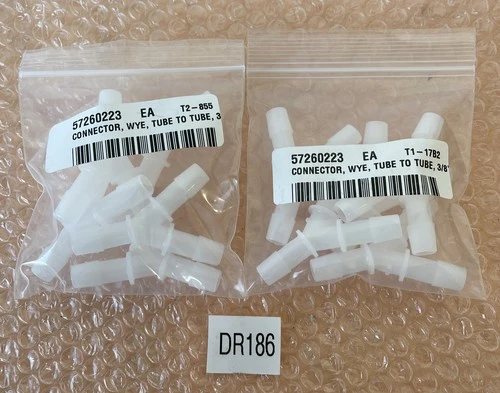 (10) 3/8" Hose-Barb Y WYE Connector Fitting White Nylon HHO Air Fuel 3-Way Split