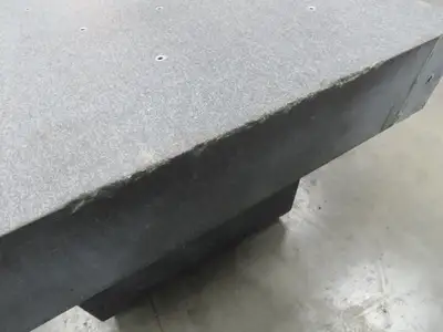 Brown Sharpe Granite Surface Inspection Plate 41-1/4 x 49 x 8" Stand Grade B