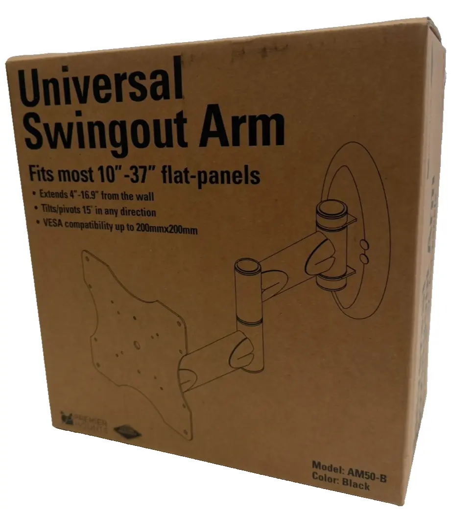 NEW PREMIER MOUNTS AM50-B UNIVERSAL SWINGOUT ARM AM50-B AM50B
