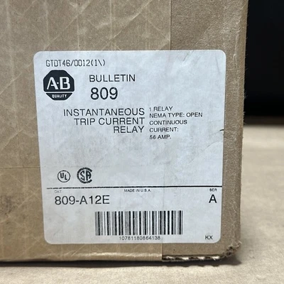 NEW Allen-Bradley 809-A12E