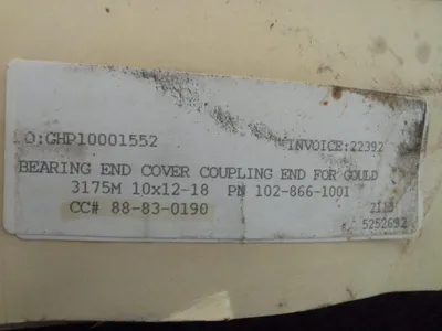 Bearing End Cover / Coupling End for Goulds 3175M