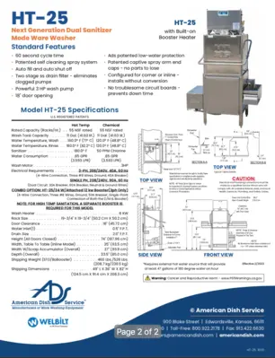 Used AMERICAN DISH SERVICE _UNKNOWN_ Dishwashers Pennsylvania US | MS Restaurant and Equipment Sales #1265437